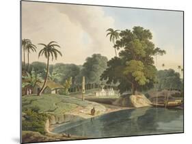 Near Bandell on the River Hoogly, Plate Viii from Part 6 of 'Oriental Scenery', Pub. 1804-Thomas & William Daniell-Mounted Giclee Print