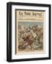 Near Casablanca, the Goumiers Charging at the Moroccans-French School-Framed Premium Giclee Print