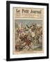 Near Casablanca, the Goumiers Charging at the Moroccans-French School-Framed Giclee Print