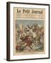 Near Casablanca, the Goumiers Charging at the Moroccans-French School-Framed Giclee Print