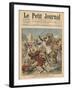 Near Casablanca, the Goumiers Charging at the Moroccans-French School-Framed Giclee Print