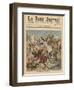 Near Casablanca, the Goumiers Charging at the Moroccans-French School-Framed Giclee Print