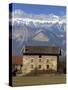 Near Chambery, with Mont Granier Behind, Savoie in the Rhone-Alpes, French Alps, France-Michael Busselle-Stretched Canvas