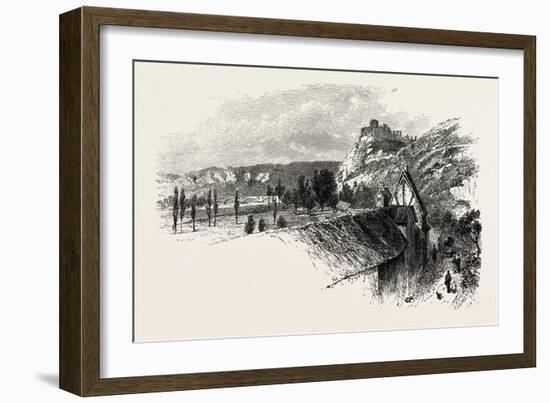 Near Chateau Gaillard, Normandy and Brittany, France, 19th Century-null-Framed Giclee Print