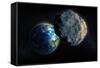 Near-Earth Asteroid, Artwork-null-Framed Stretched Canvas