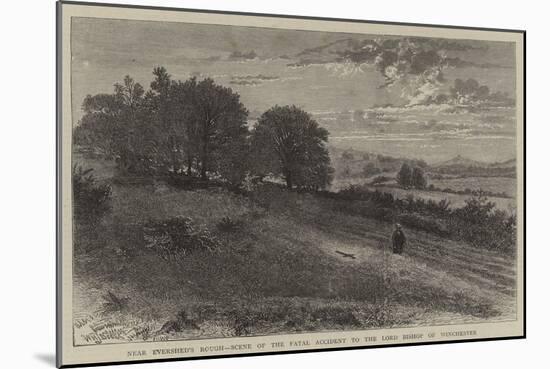 Near Evershed's Rough, Scene of the Fatal Accident to the Lord Bishop of Winchester-William Henry James Boot-Mounted Giclee Print