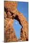 Near-Full Moon Rising Through an Arch, Valley of Fire State Park, Nevada, Usa-James Hager-Mounted Photographic Print