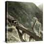 Near Giornico (Switzerland), Bridge of the Saint-Gothard Railroad, Circa 1865-Leon, Levy et Fils-Stretched Canvas