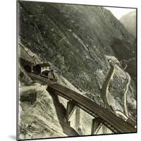 Near Giornico (Switzerland), Bridge of the Saint-Gothard Railroad, Circa 1865-Leon, Levy et Fils-Mounted Photographic Print