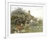 Near Hambledon (Watercolour Heightened with Bodycolour and Scratching Out)-Helen Allingham-Framed Giclee Print