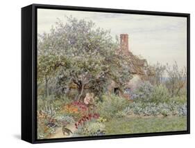 Near Hambledon-Helen Allingham-Framed Stretched Canvas