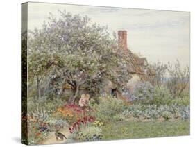 Near Hambledon-Helen Allingham-Stretched Canvas