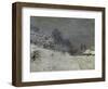 Near Honfleur-Snow, 1867-Claude Monet-Framed Premium Giclee Print