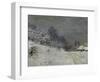 Near Honfleur-Snow, 1867-Claude Monet-Framed Premium Giclee Print