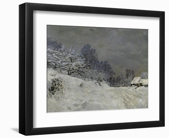 Near Honfleur-Snow, 1867-Claude Monet-Framed Art Print