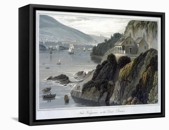'Near Kingswear, on the Dart, Devon', 1825-William Daniell-Framed Stretched Canvas
