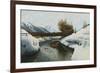 Near La Punt, St. Morritz in the Engadine Valley-Peder Mork Monsted-Framed Giclee Print