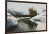 Near La Punt, St. Morritz in the Engadine Valley-Peder Mork Monsted-Framed Giclee Print