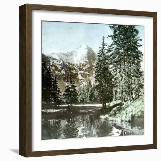 Near Lauterbrunnen (Switzerland), the Path to the Faulhorn and the Eiger, Circa 1865-Leon, Levy et Fils-Framed Photographic Print