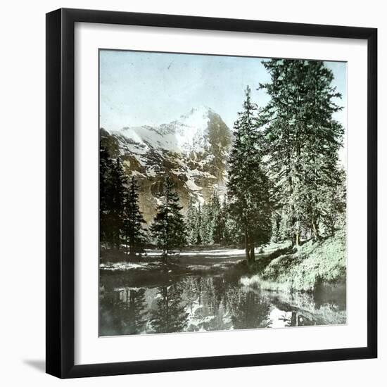 Near Lauterbrunnen (Switzerland), the Path to the Faulhorn and the Eiger, Circa 1865-Leon, Levy et Fils-Framed Photographic Print