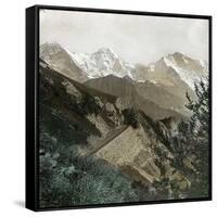 Near Lauterbrunnen (Switzerland), the Scheynige-Platte Railroad Line, Circa 1865-Leon, Levy et Fils-Framed Stretched Canvas