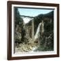 Near Lauterbrunnen (Switzerland), the Tudelenbach Bridge on the Gornegrat Railroad Line, Circa 1865-Leon, Levy et Fils-Framed Photographic Print