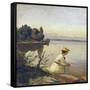 Near Leoni, by Starnberger See-Anders Andersen-Lundby-Framed Stretched Canvas