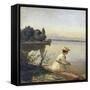 Near Leoni, by Starnberger See-Anders Andersen-Lundby-Framed Stretched Canvas