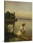 Near Leoni, by Starnberger See-Anders Andersen-Lundby-Stretched Canvas