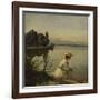 Near Leoni on Lake Starnberg-Anders Andersen-Lundby-Framed Giclee Print