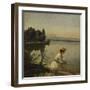 Near Leoni on Lake Starnberg-Anders Andersen-Lundby-Framed Giclee Print