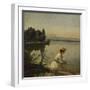 Near Leoni on Lake Starnberg-Anders Andersen-Lundby-Framed Giclee Print