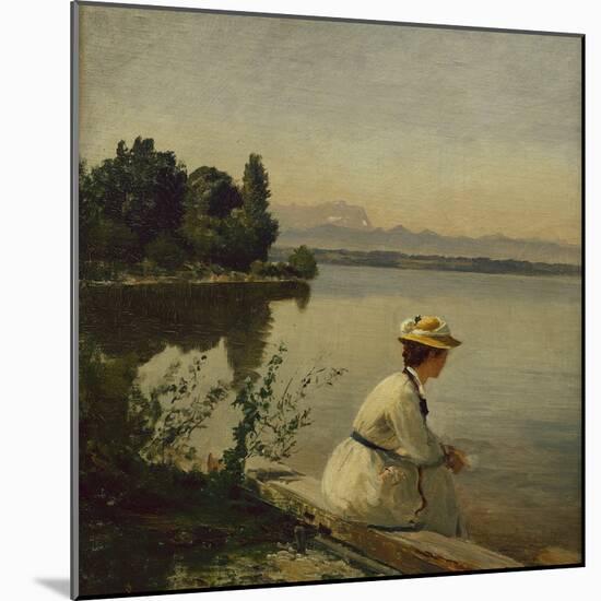 Near Leoni on Lake Starnberg-Anders Andersen-Lundby-Mounted Giclee Print