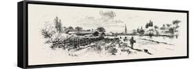 Near Lock No. 2, Old Canal, Canada, Nineteenth Century-null-Framed Stretched Canvas