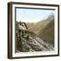 Near Loeche-Les-Bains (Switzerland), the Passage of the Gemmi, Circa 1865-Leon, Levy et Fils-Framed Photographic Print