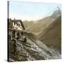 Near Loeche-Les-Bains (Switzerland), the Passage of the Gemmi, Circa 1865-Leon, Levy et Fils-Stretched Canvas