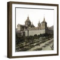 Near Madrid, Spain, the Escurial Palace and Monastery, Circa 1885-1890-Leon, Levy et Fils-Framed Photographic Print