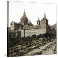 Near Madrid, Spain, the Escurial Palace and Monastery, Circa 1885-1890-Leon, Levy et Fils-Stretched Canvas