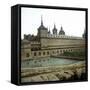 Near Madrid, Spain, the Escurial Palace and Monastery-Leon, Levy et Fils-Framed Stretched Canvas