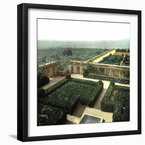 Near Madrid, Spain, the Gardens of the Palace and the Escurial Monastery, Circa 1885-1890-Leon, Levy et Fils-Framed Photographic Print