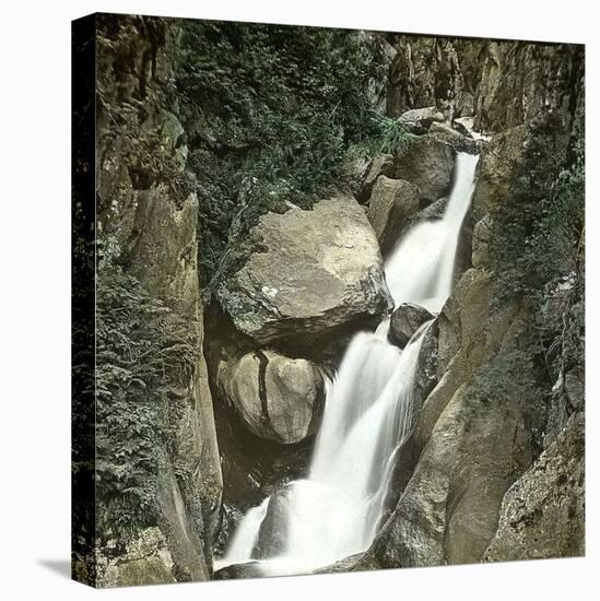 Near Martigny (Switzerland), the Waterfalls of Le Triege, Circa 1865-Leon, Levy et Fils-Stretched Canvas