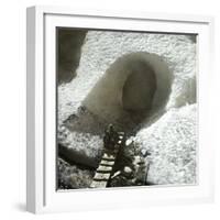 Near Meiringen-Rosenlauï (Switzerland), Cave of the Rosenlaui Glacier, Circa 1860-1870-Leon, Levy et Fils-Framed Photographic Print