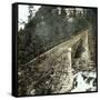 Near Meiringen (Switzerland), the Railway Bridge of the Giessbach, Circa 1865-Leon, Levy et Fils-Framed Stretched Canvas