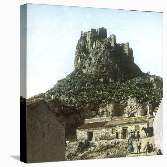 Near Murcia (Spain), the Castle of Monteaguo, Circa 1885-1890-Leon, Levy et Fils-Stretched Canvas