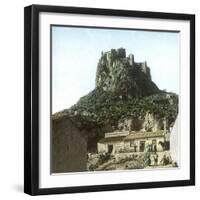 Near Murcia (Spain), the Castle of Monteaguo, Circa 1885-1890-Leon, Levy et Fils-Framed Photographic Print