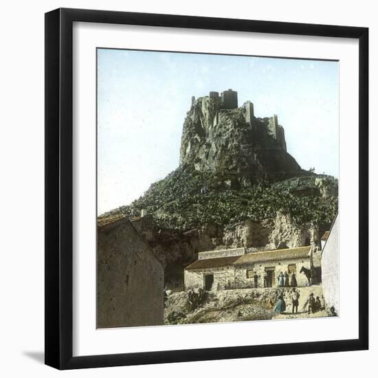 Near Murcia (Spain), the Castle of Monteaguo, Circa 1885-1890-Leon, Levy et Fils-Framed Photographic Print