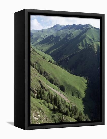 Near Narat, Tianshan (Tian Shan) Mountains, Xinjiang, China-Occidor Ltd-Framed Stretched Canvas