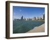 Near North Skyline and Gold Coast, from Lake Michigan, Chicago, Illinois, USA-Amanda Hall-Framed Photographic Print