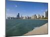 Near North Skyline and Gold Coast, from Lake Michigan, Chicago, Illinois, USA-Amanda Hall-Mounted Photographic Print