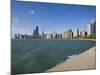 Near North Skyline and Gold Coast, from Lake Michigan, Chicago, Illinois, USA-Amanda Hall-Mounted Photographic Print